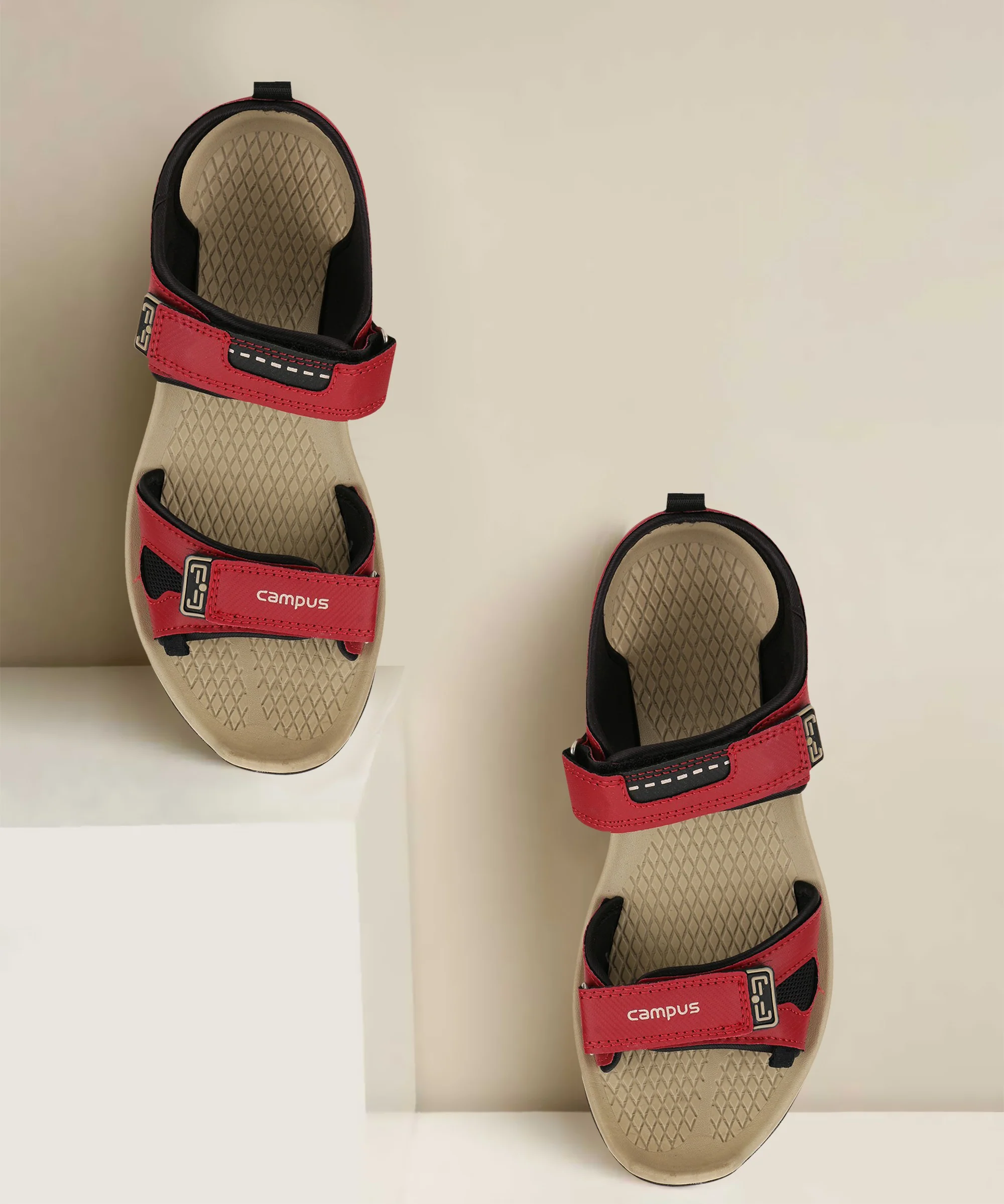 2GC-01 Red Men's Sports Sandals - Image 2