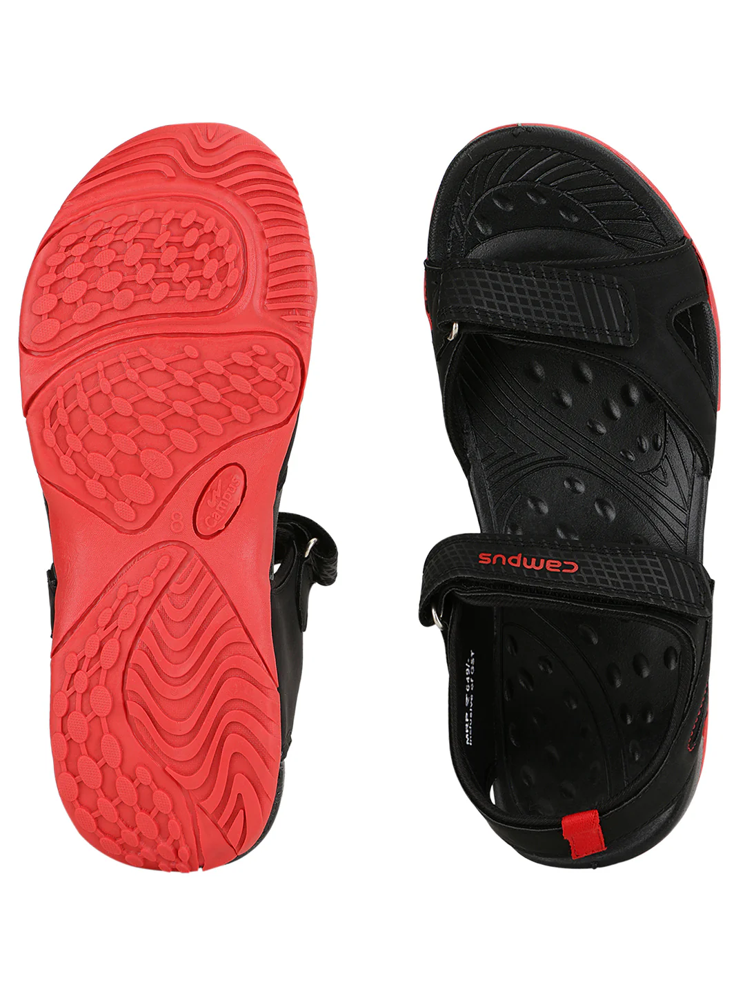2GC-12 Black Men's Sports Sandals - Image 5