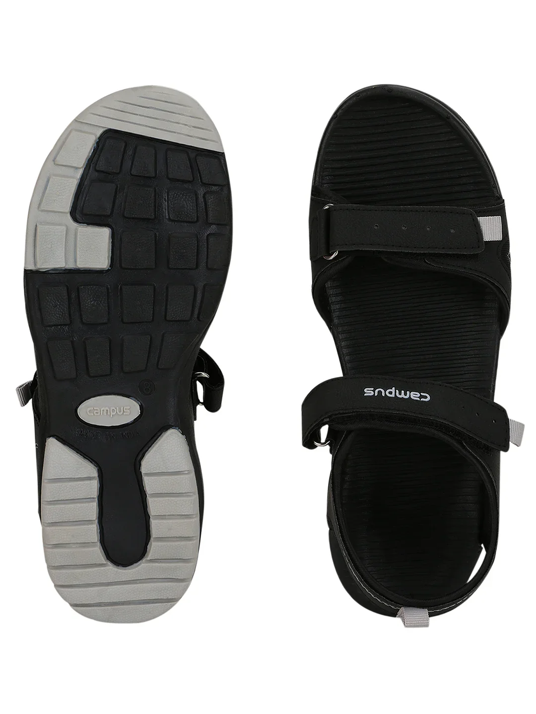 2GC-16D Black Men's Sandals - Image 4