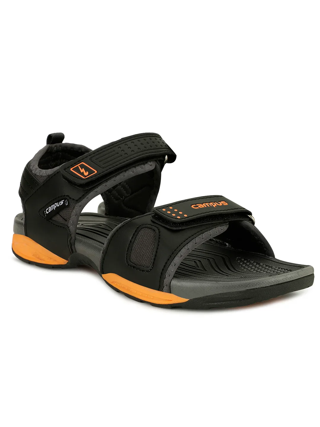 3K-905A Black Men's Sandals - Image 2