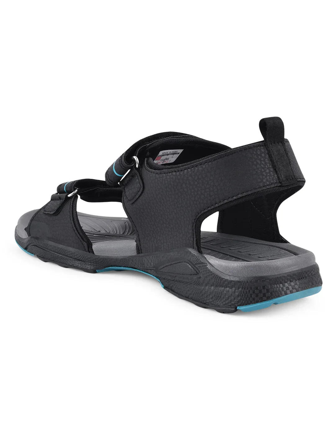 3K-SD-055B Black Men's Sandals - Image 4