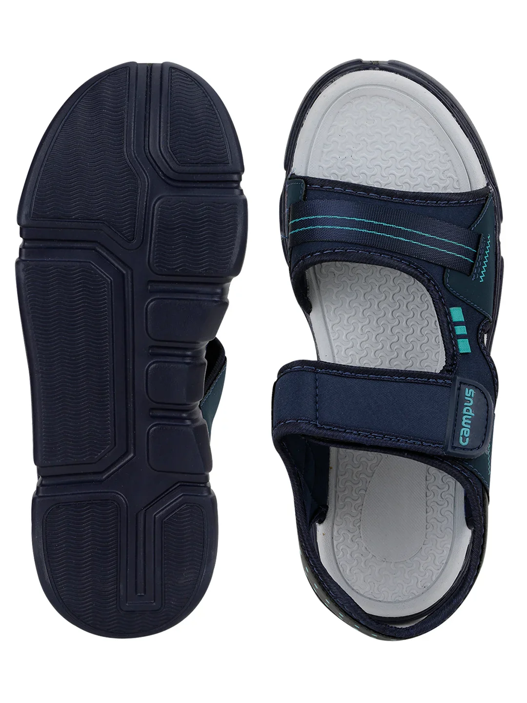 3K-SD-057B Navy Men's Sandals - Image 3