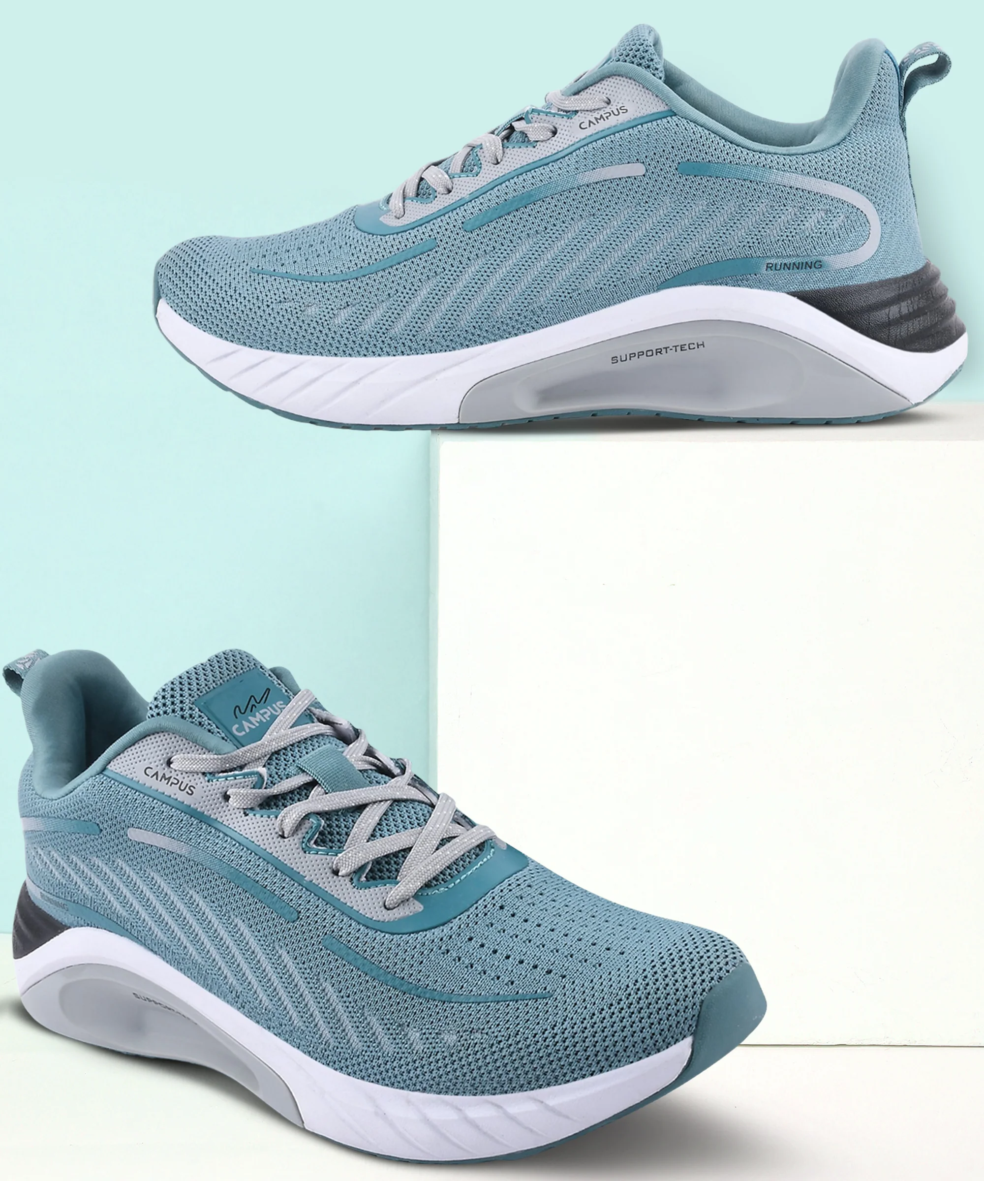 ABACUS Grey Men's Running Shoes - Image 5