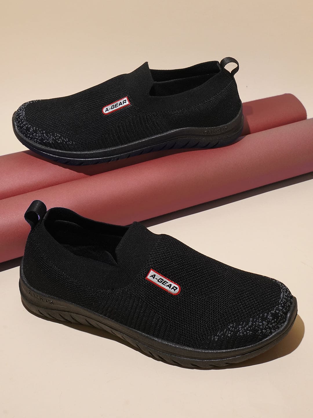 AGR-003 Black Men's Walking Shoes - Image 5