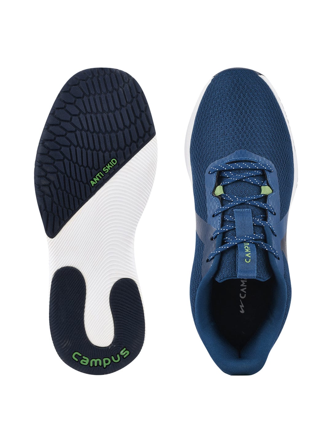 ALGERIA Blue Men's Running Shoes - Image 4