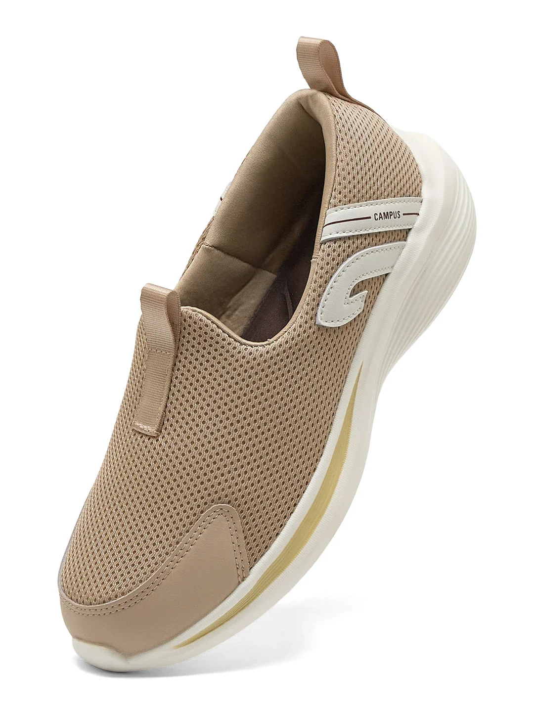 AMBLE Beige Women's Walking Shoes - Image 3