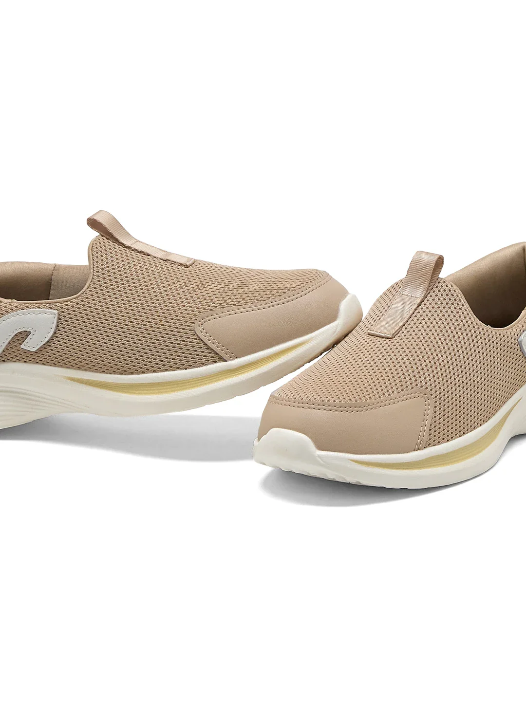 AMBLE Beige Women's Walking Shoes - Image 7