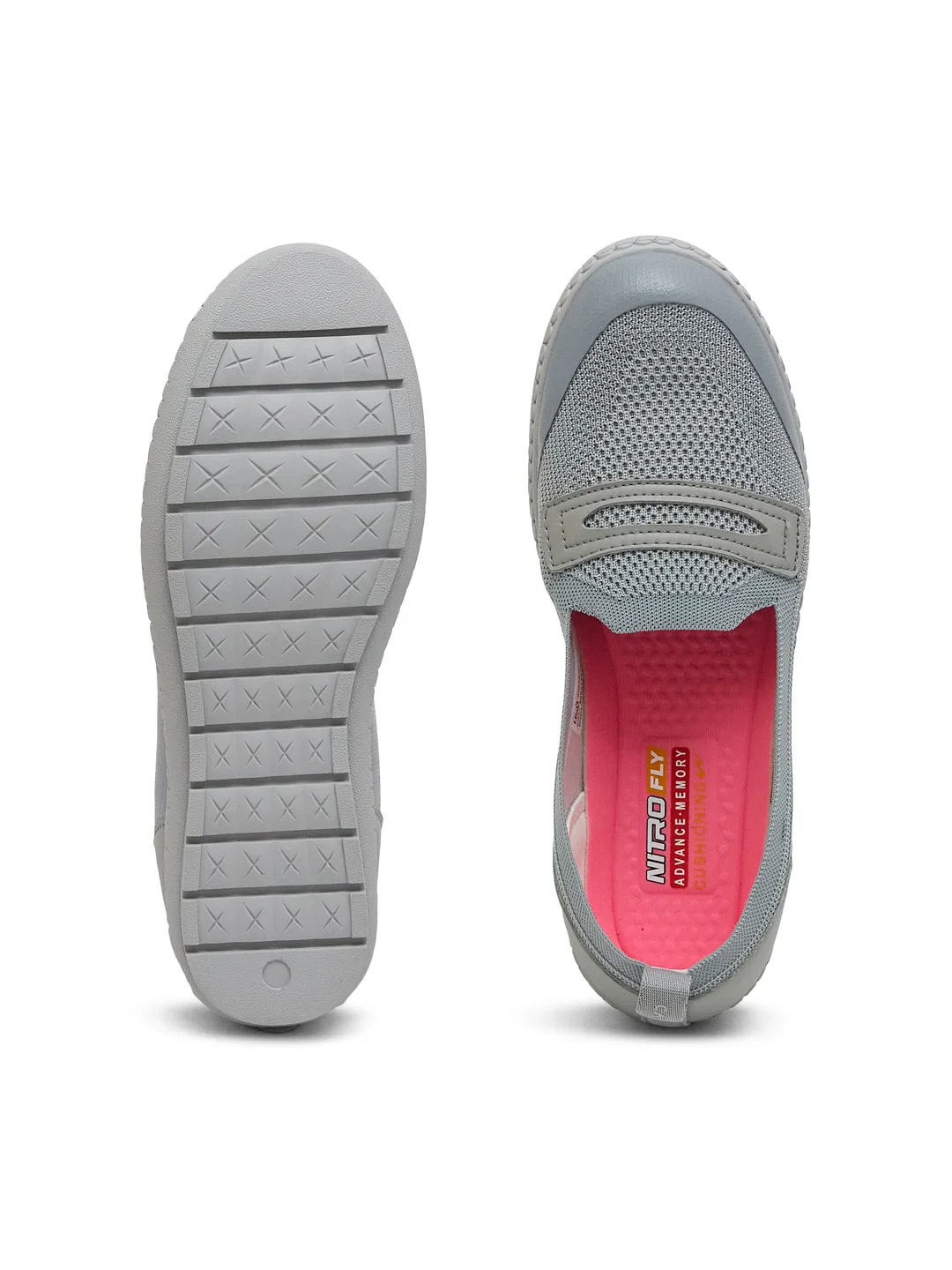 AVERY Grey Women's Walking Shoes - Image 5