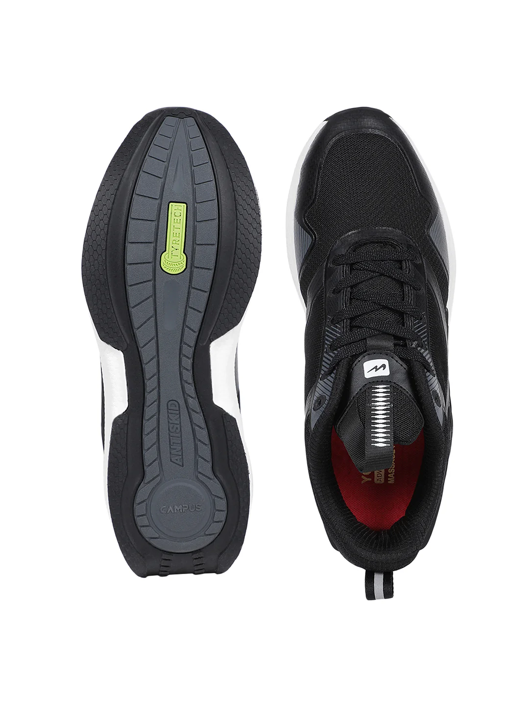 BALLET Black Men's Running Shoes - Image 4