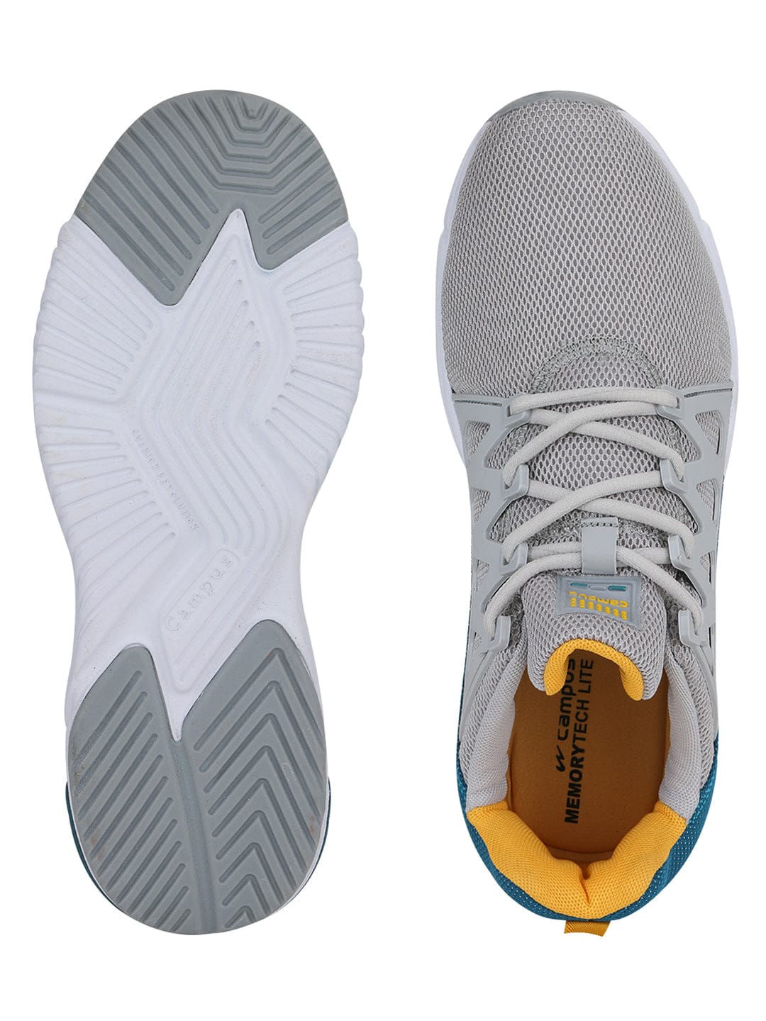 BARLEY Grey Men's Running Shoes - Image 4