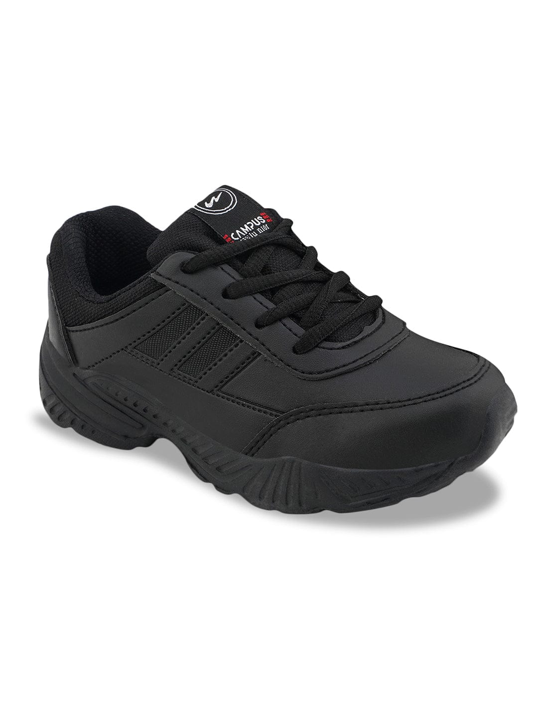 BINGO-151A Black Kid's School Shoes - Image 2