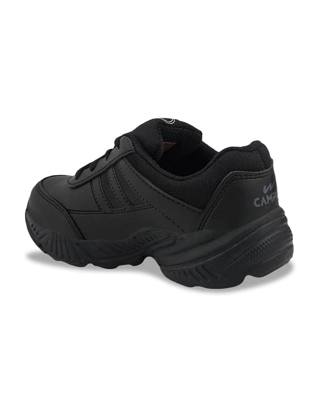 BINGO-151A Black Kid's School Shoes - Image 3