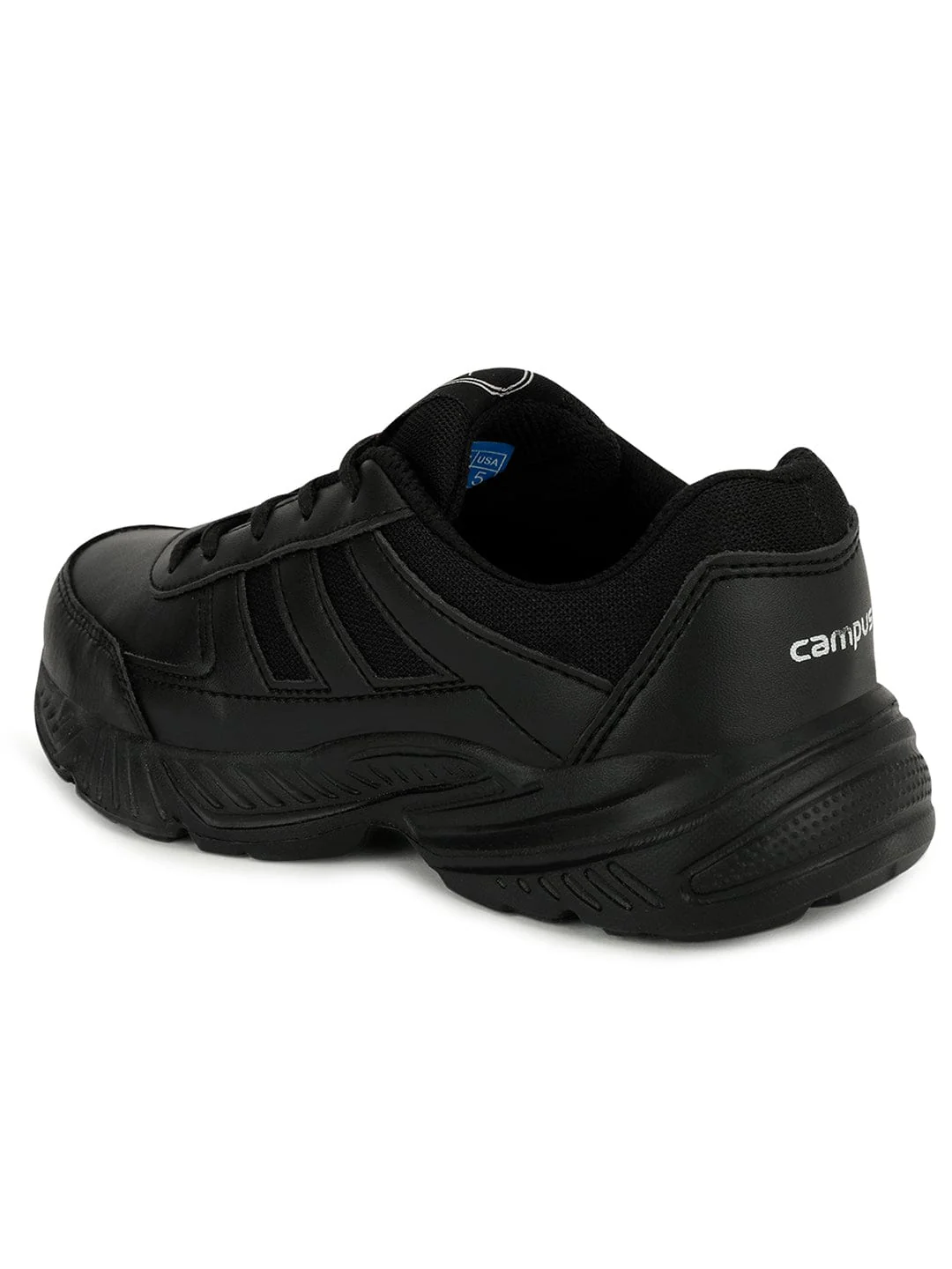 BINGO-151S Black Men's School Shoes - Image 3