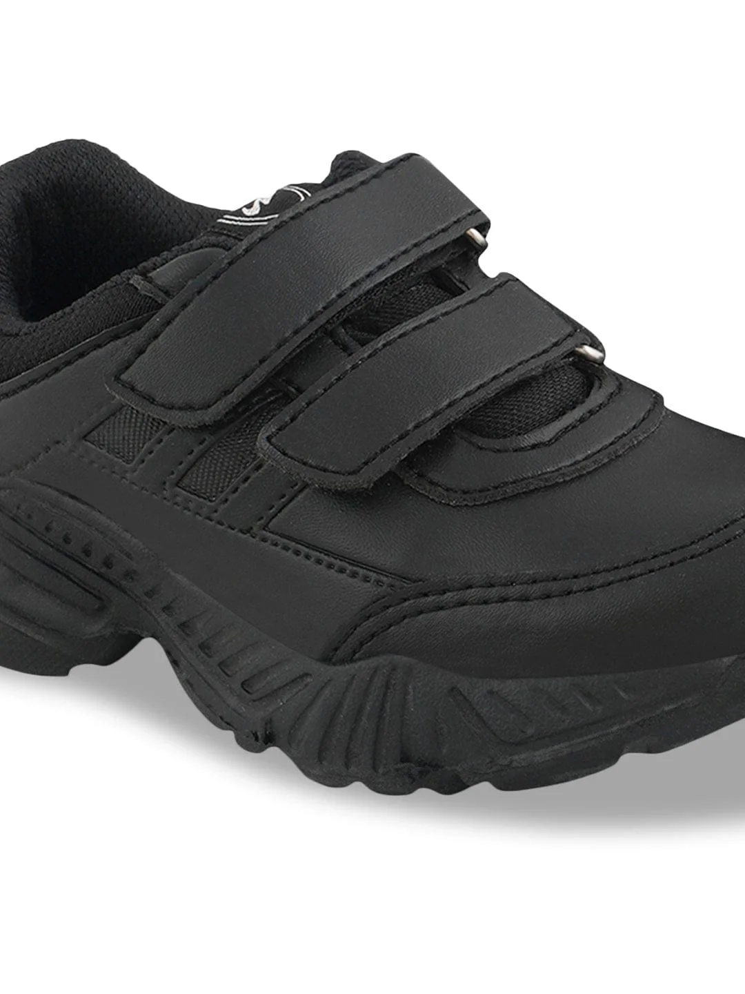 BINGO-151VA Black Kid's School Shoes - Image 4