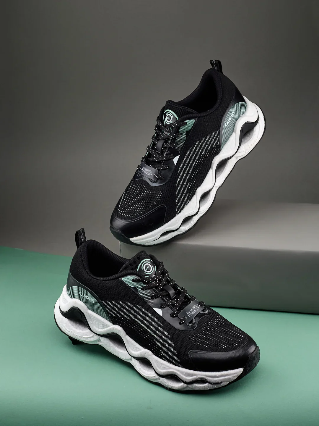 BIRCH Black Men's Running Shoes