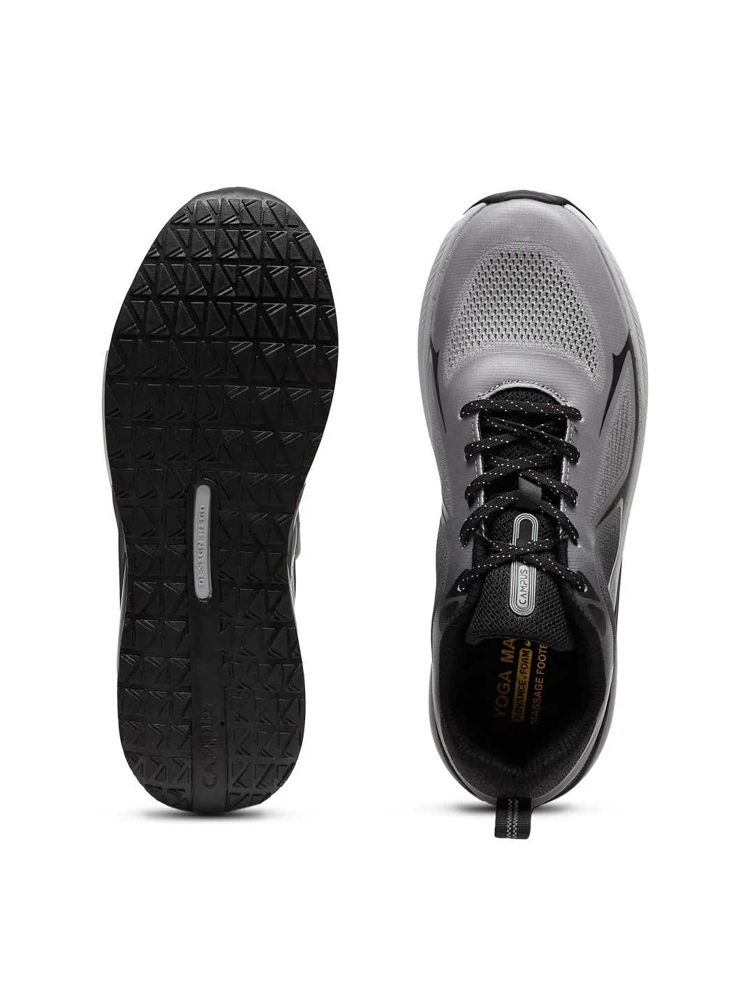 BLARE Grey Men's Running Shoes - Image 4
