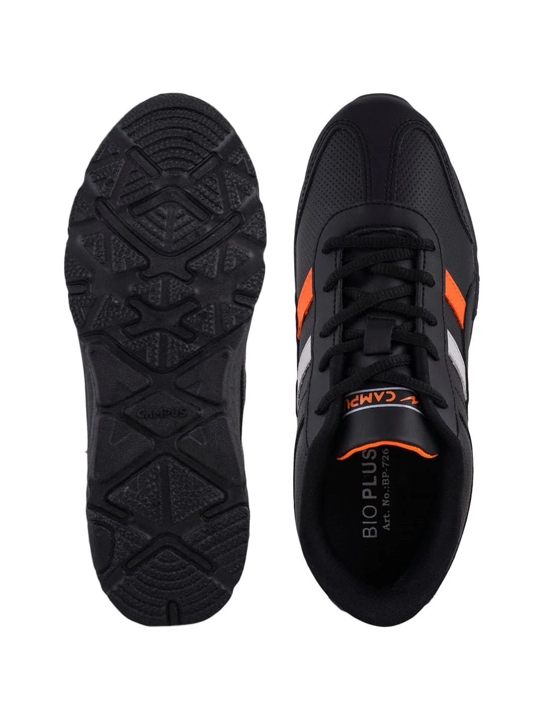 BP-726 Black Men's Sports Shoes - Image 4