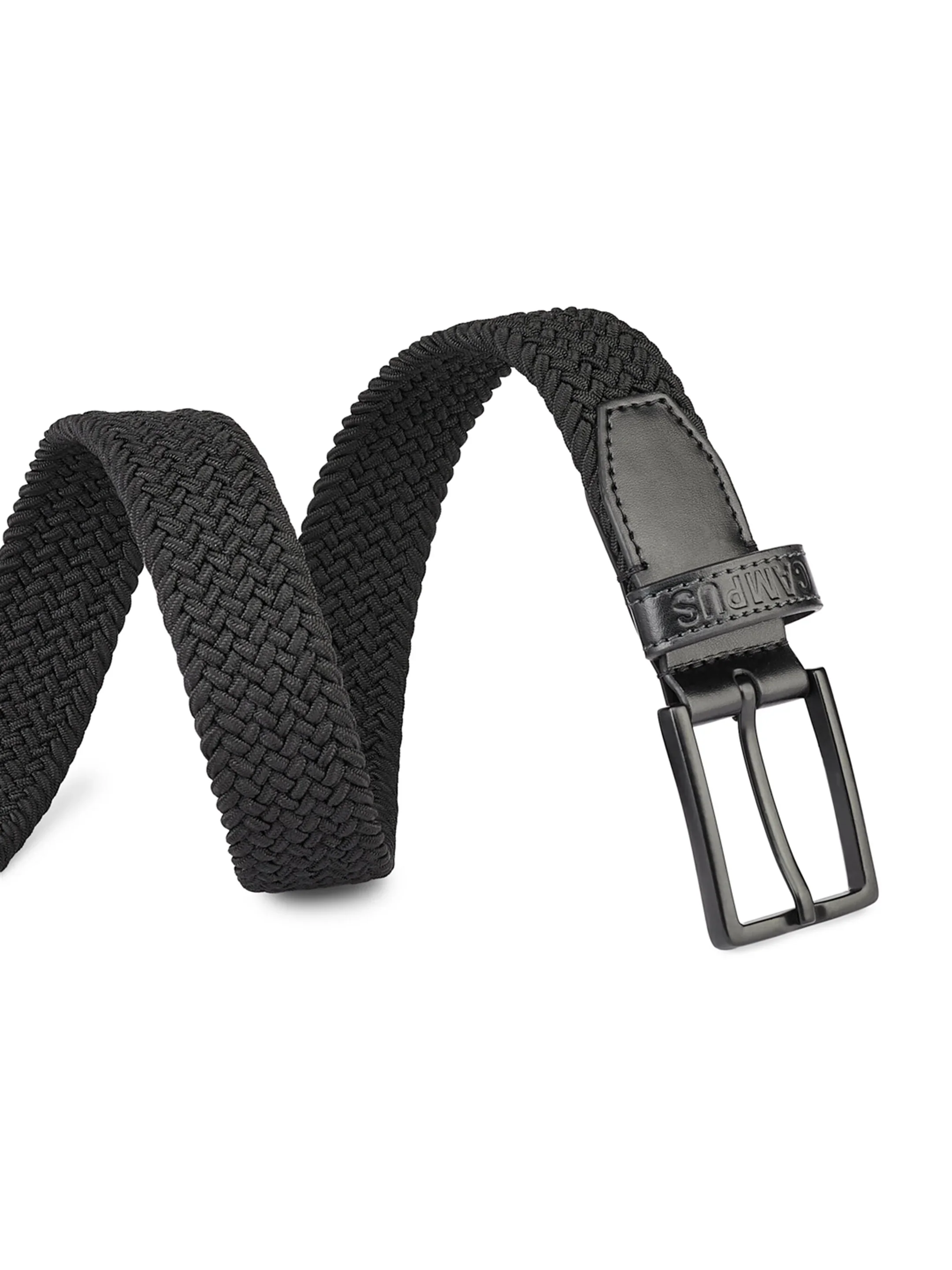 Braided  Black Unisex Belt - Image 3