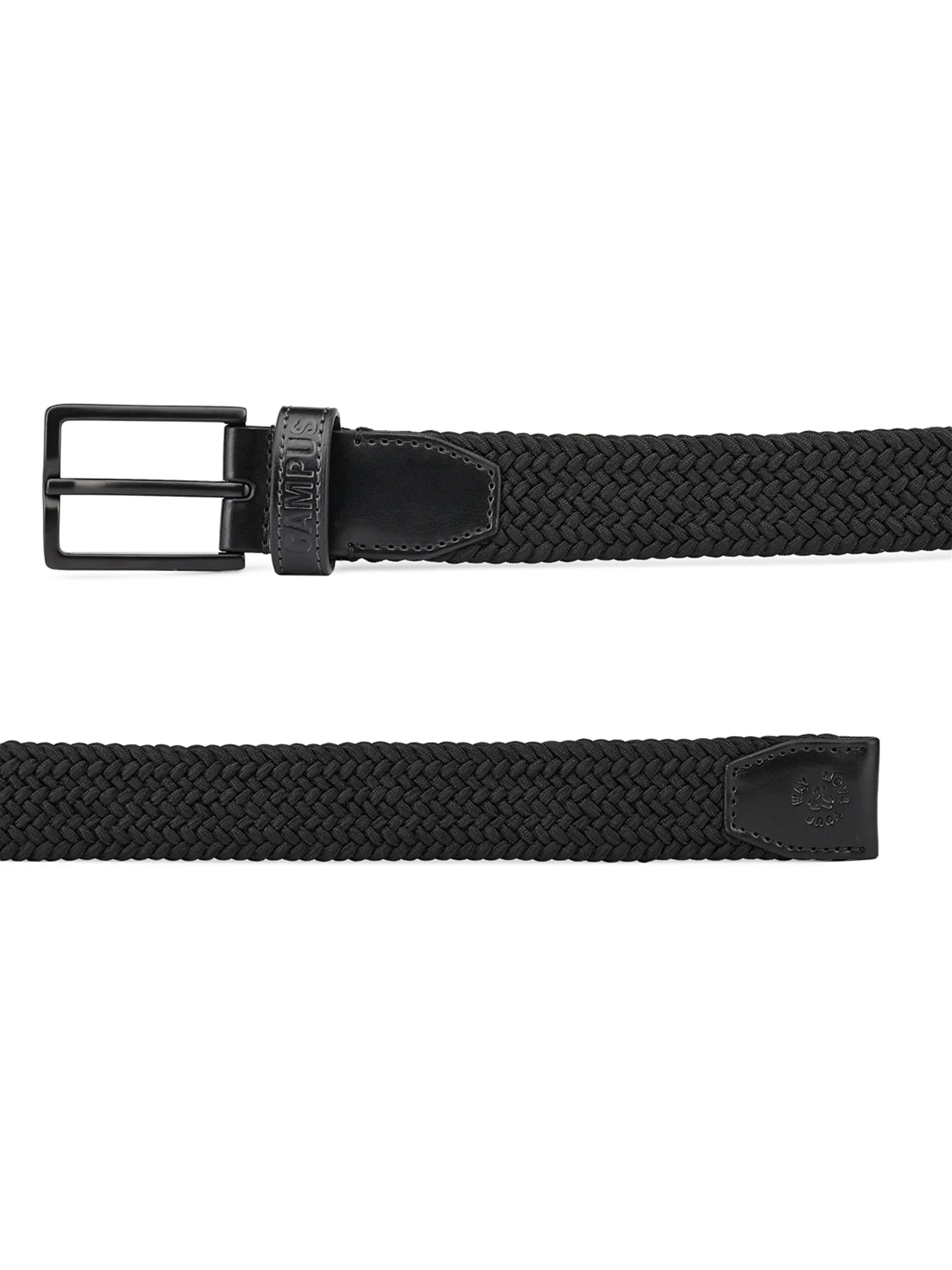 Braided Black Unisex Belt - Image 5