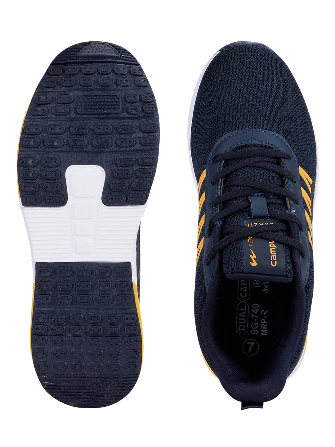 BRAZIL PRO Navy Men's Running Shoes - Image 4