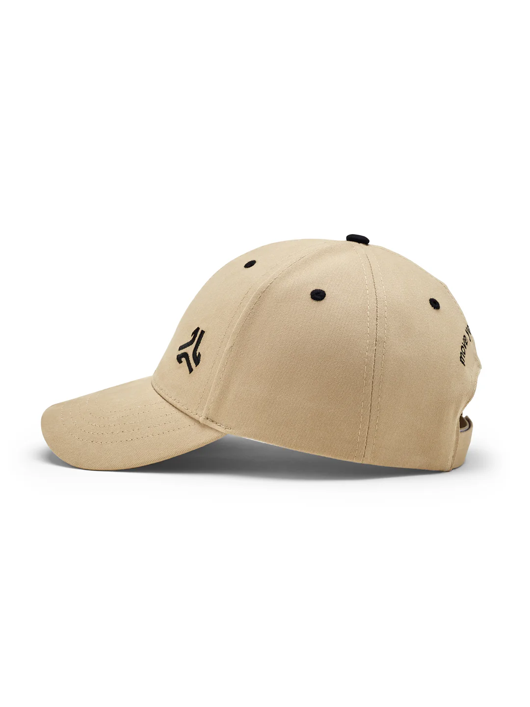 Brushed Cotton Twill Beige Unisex Cap - Image 2