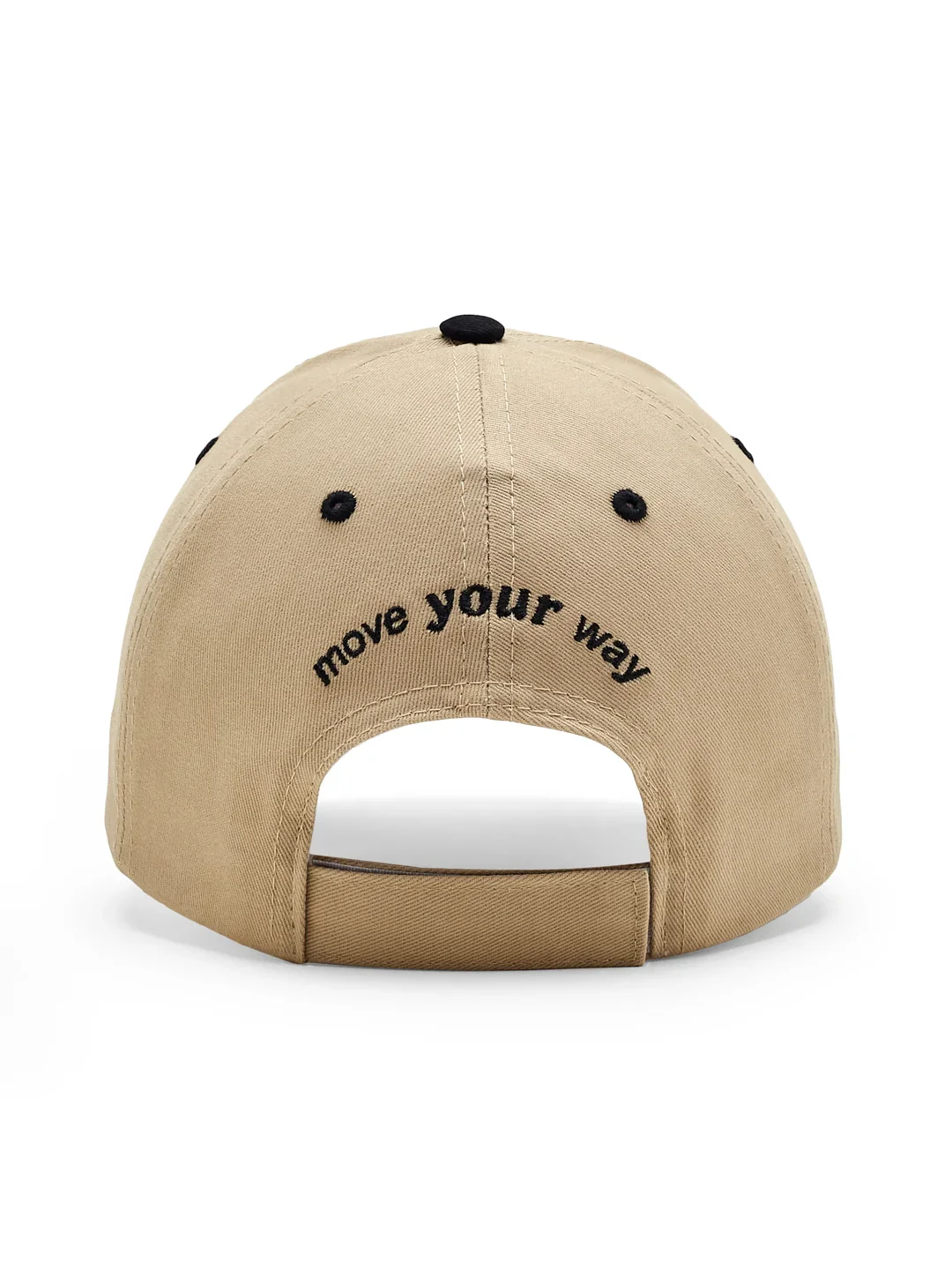 Brushed Cotton Twill Beige Unisex Cap - Image 3