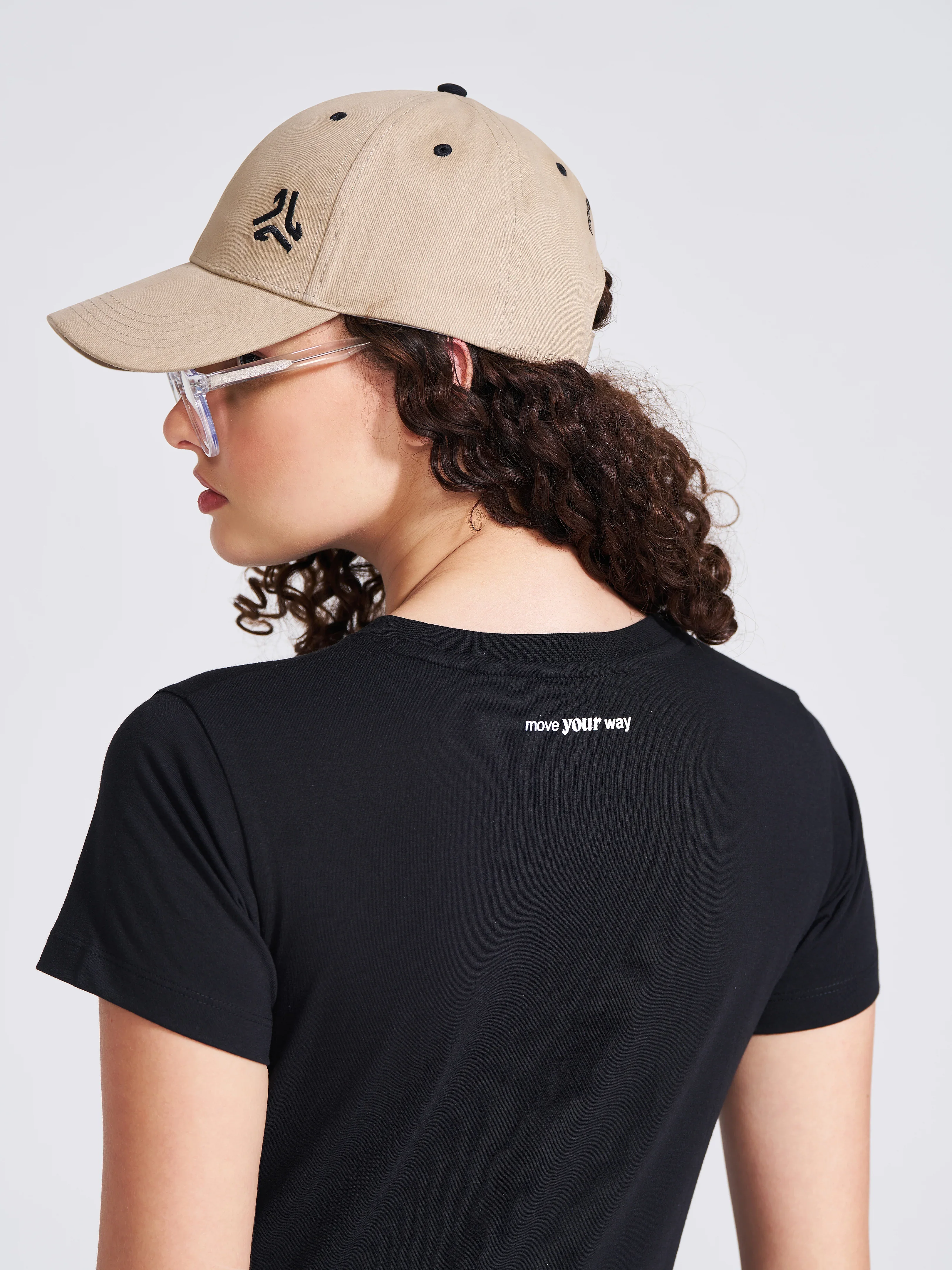 Brushed Cotton Twill Beige Unisex Cap - Image 8