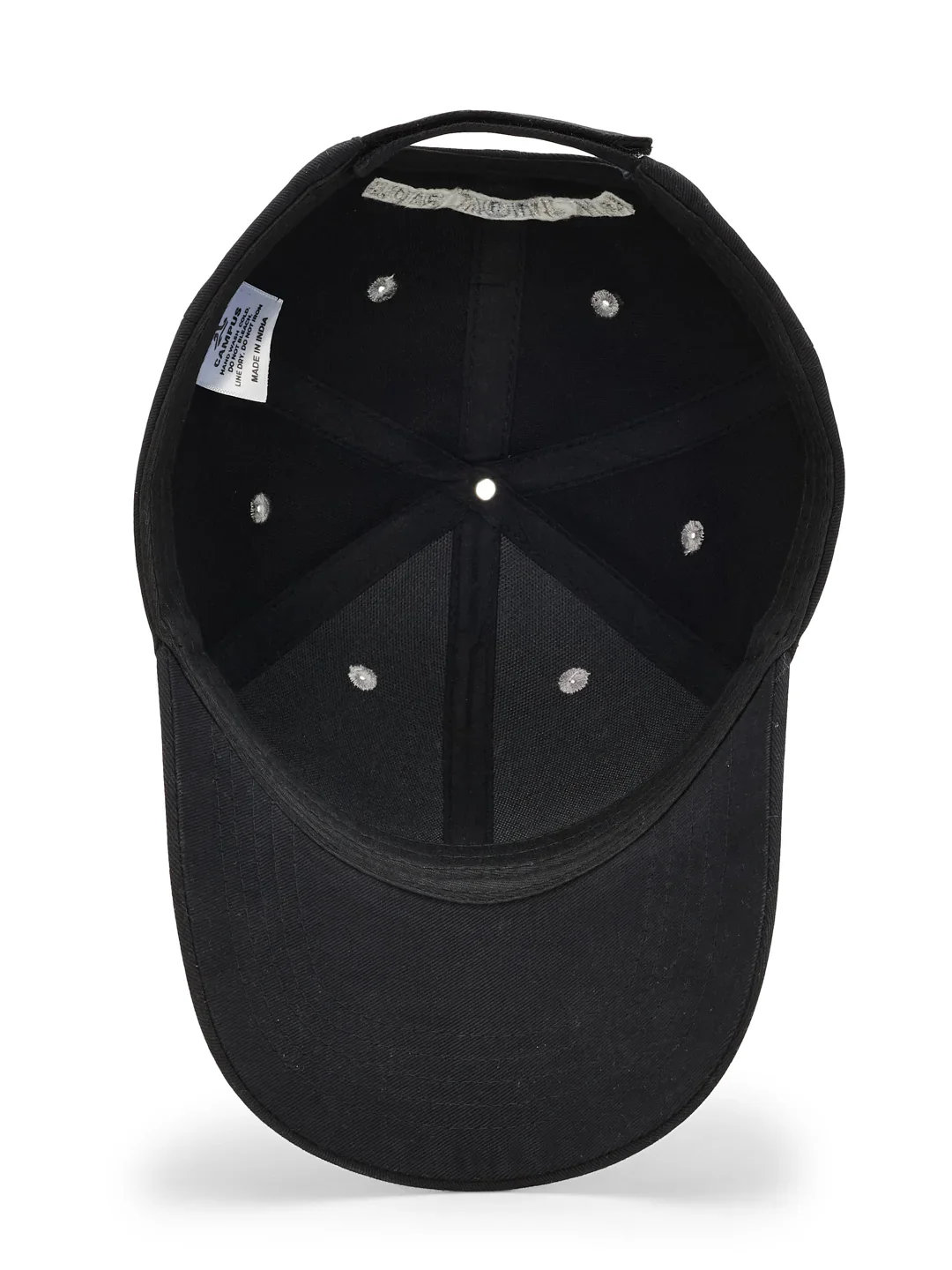 Brushed Cotton Twill Black Unisex Cap - Image 4