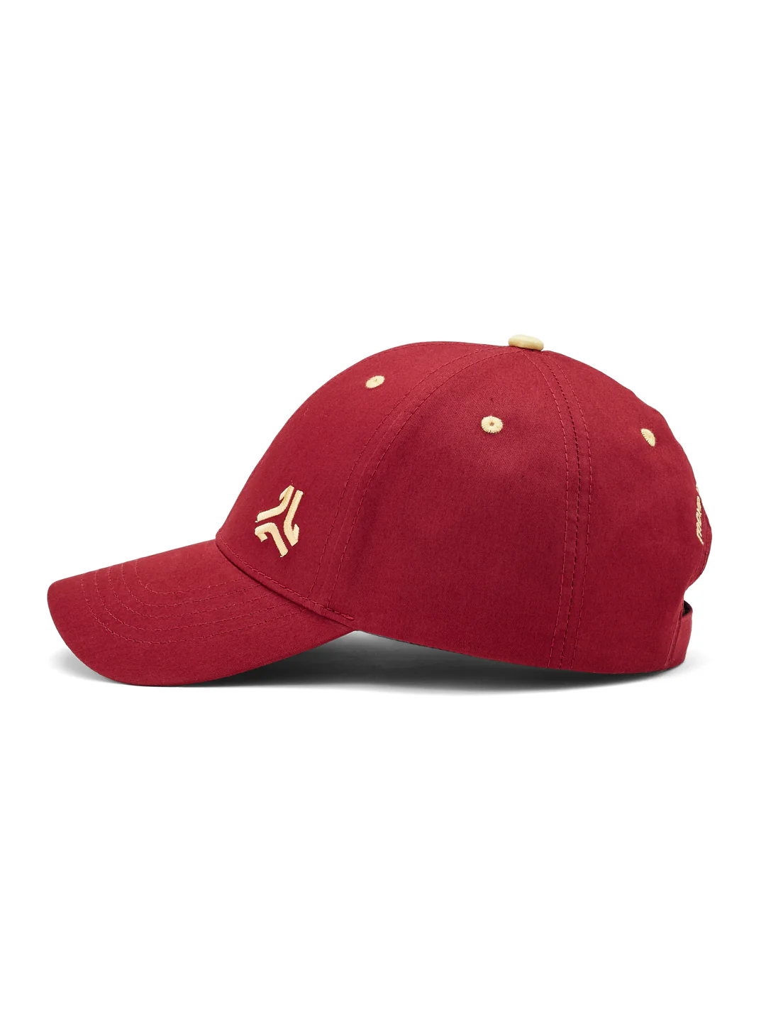 Brushed Cotton Twill Red Unisex Cap - Image 2