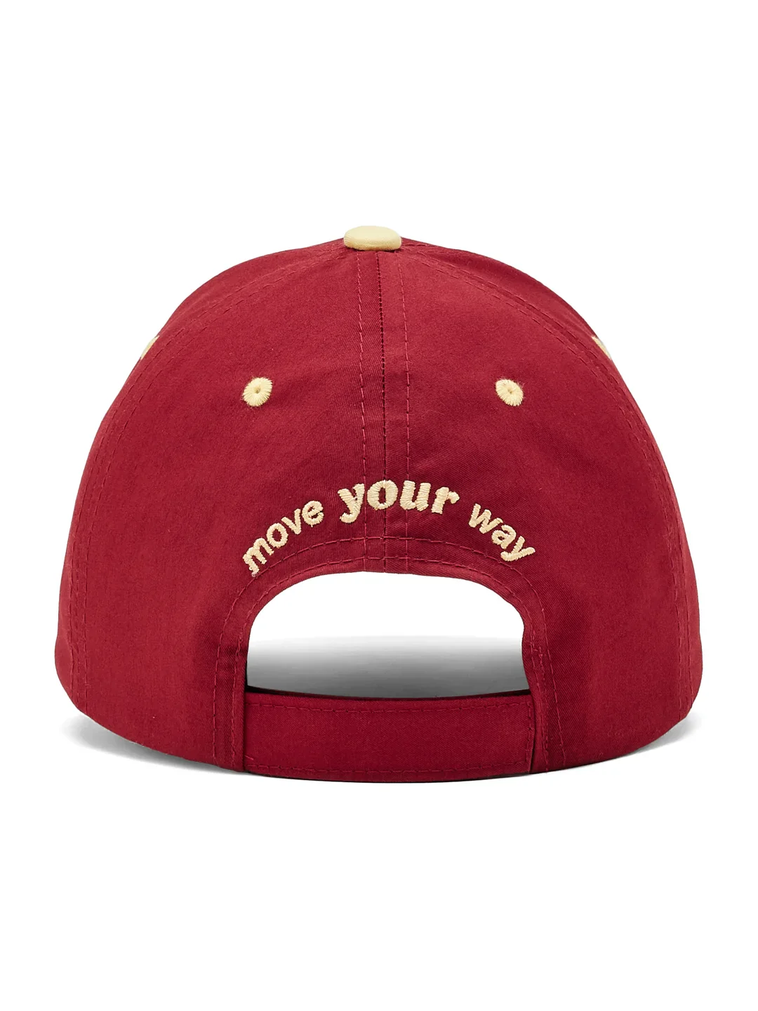 Brushed Cotton Twill Red Unisex Cap - Image 3