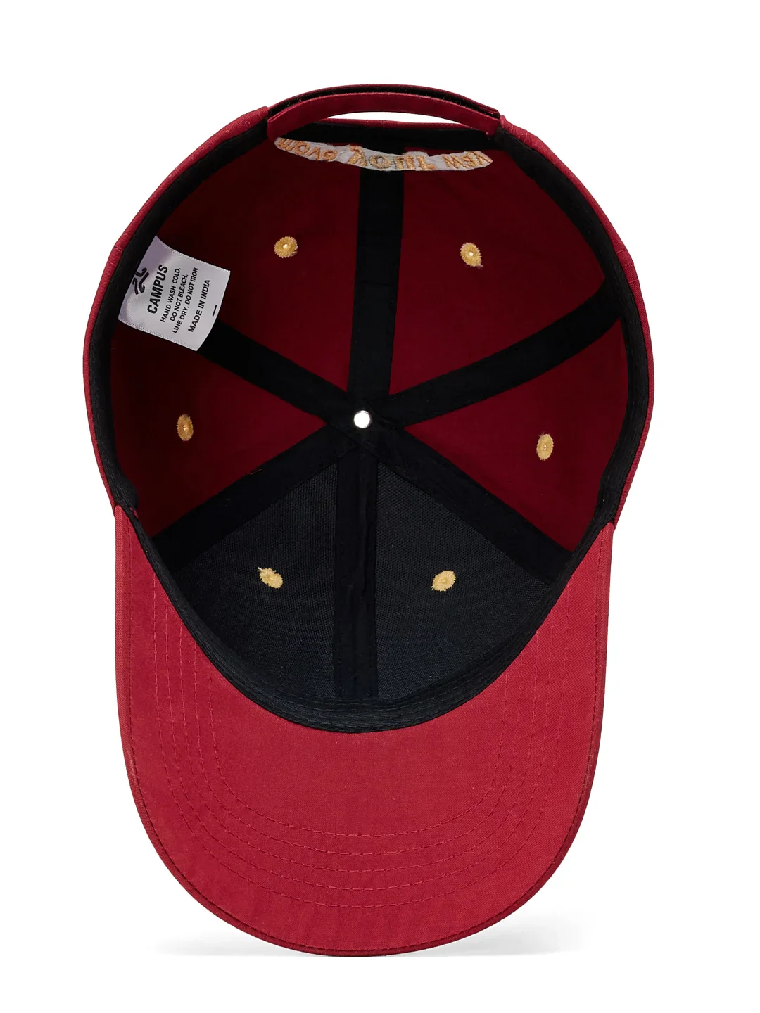 Brushed Cotton Twill Red Unisex Cap - Image 4