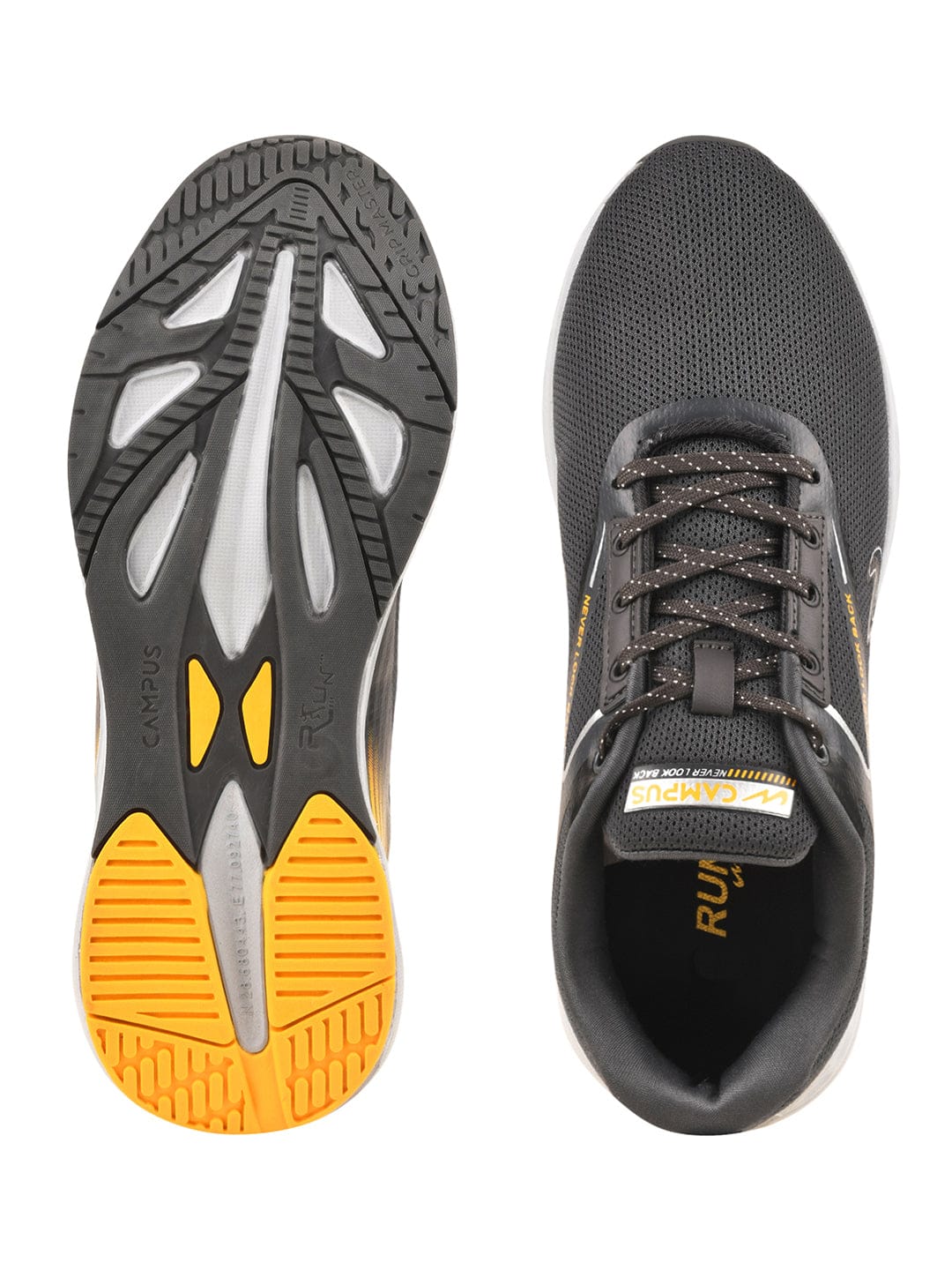 CAMP-DELIGHT Grey Men's Running Shoes - Image 4
