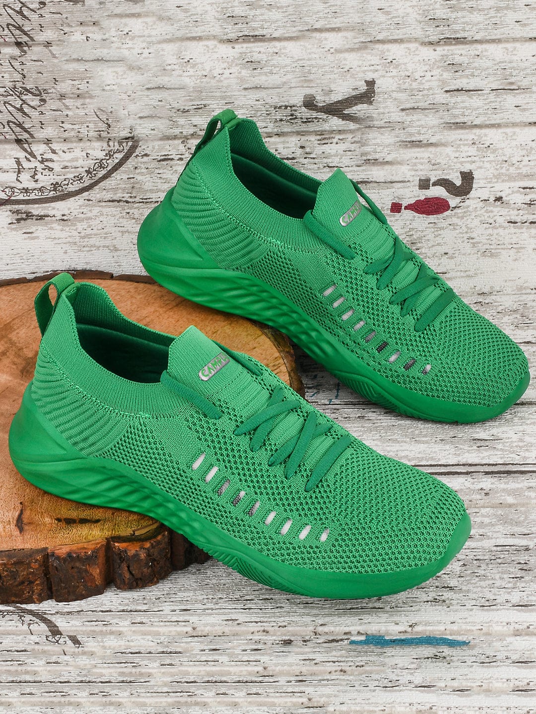 CAMP-FLEEK Green Women's Running Shoes - Image 5