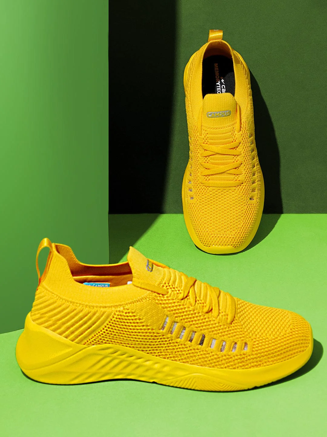 CAMP-FLEEK Yellow Women's Running Shoes - Image 4