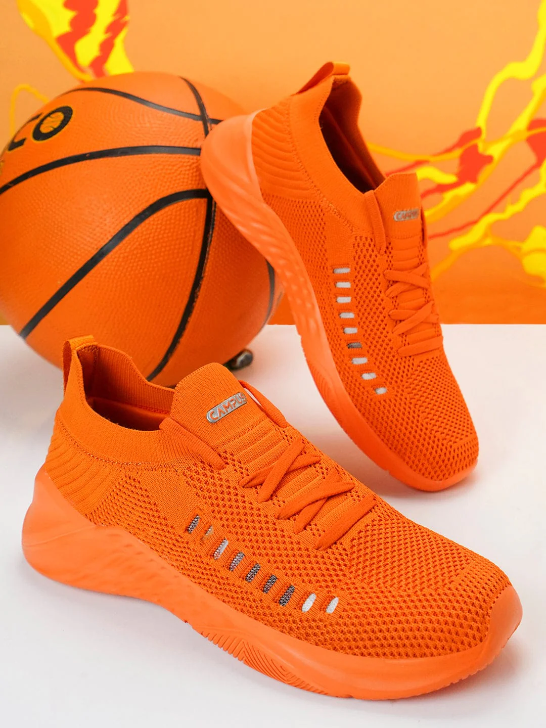 CAMP-FLEEK Orange Women's Running Shoes - Image 4