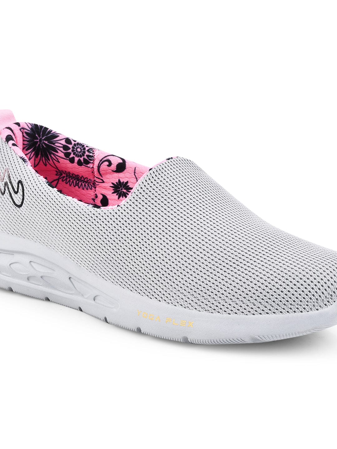 CAMP-FLYWALK Grey Women's Slip-ons - Image 4