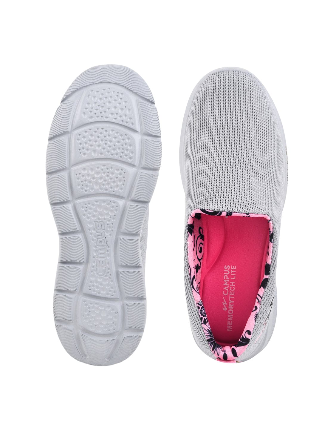 CAMP-FLYWALK Grey Women's Slip-ons - Image 5