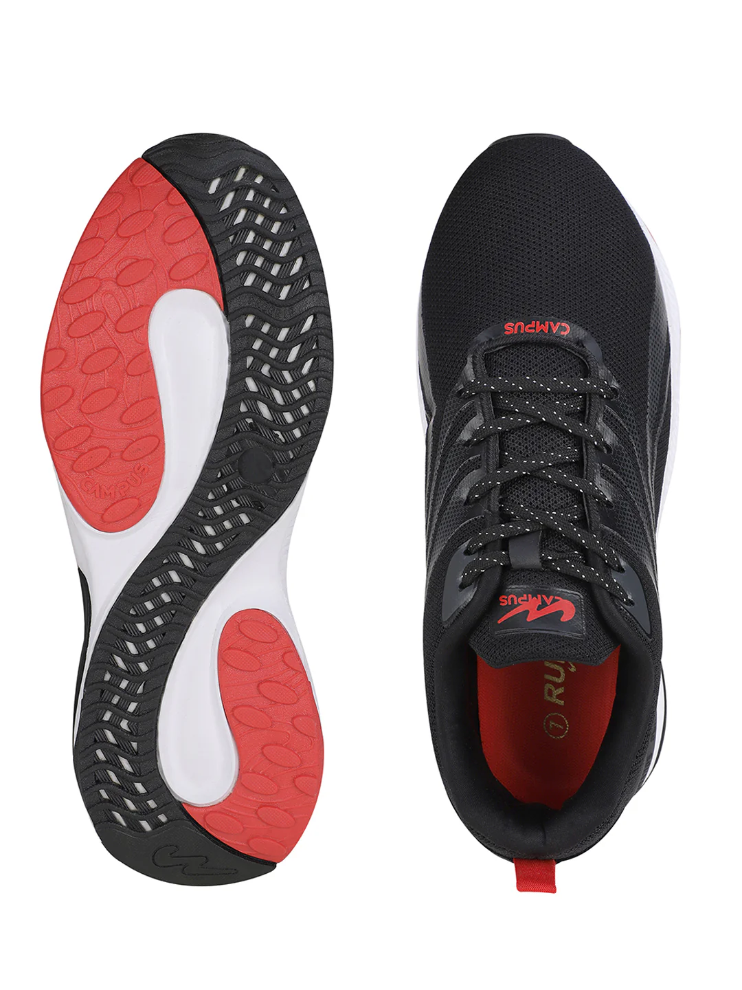 CAMP-GLOVE Black Men's Running Shoes - Image 5