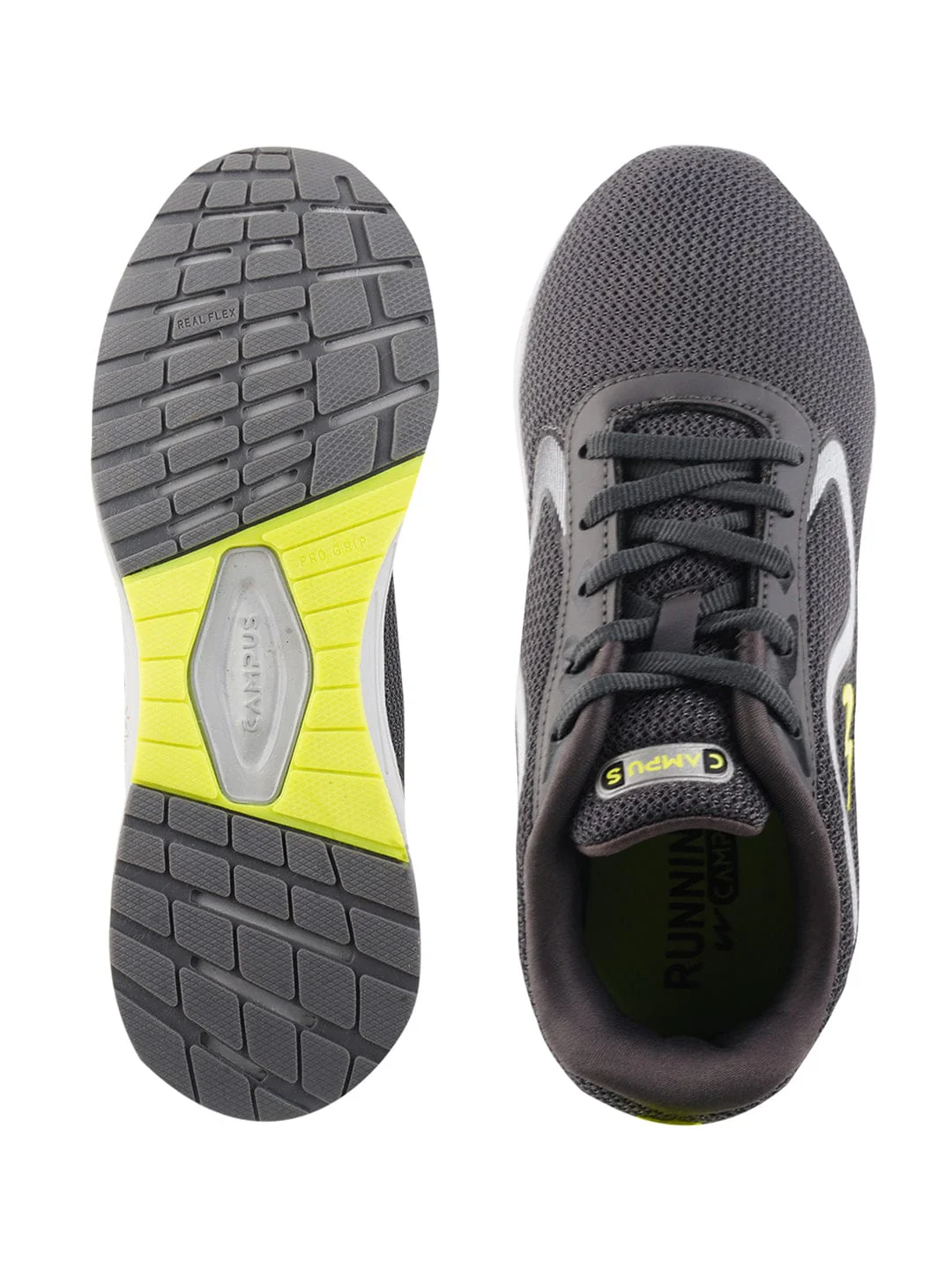 CAMP-ROSTER Grey Men's Running Shoes - Image 4
