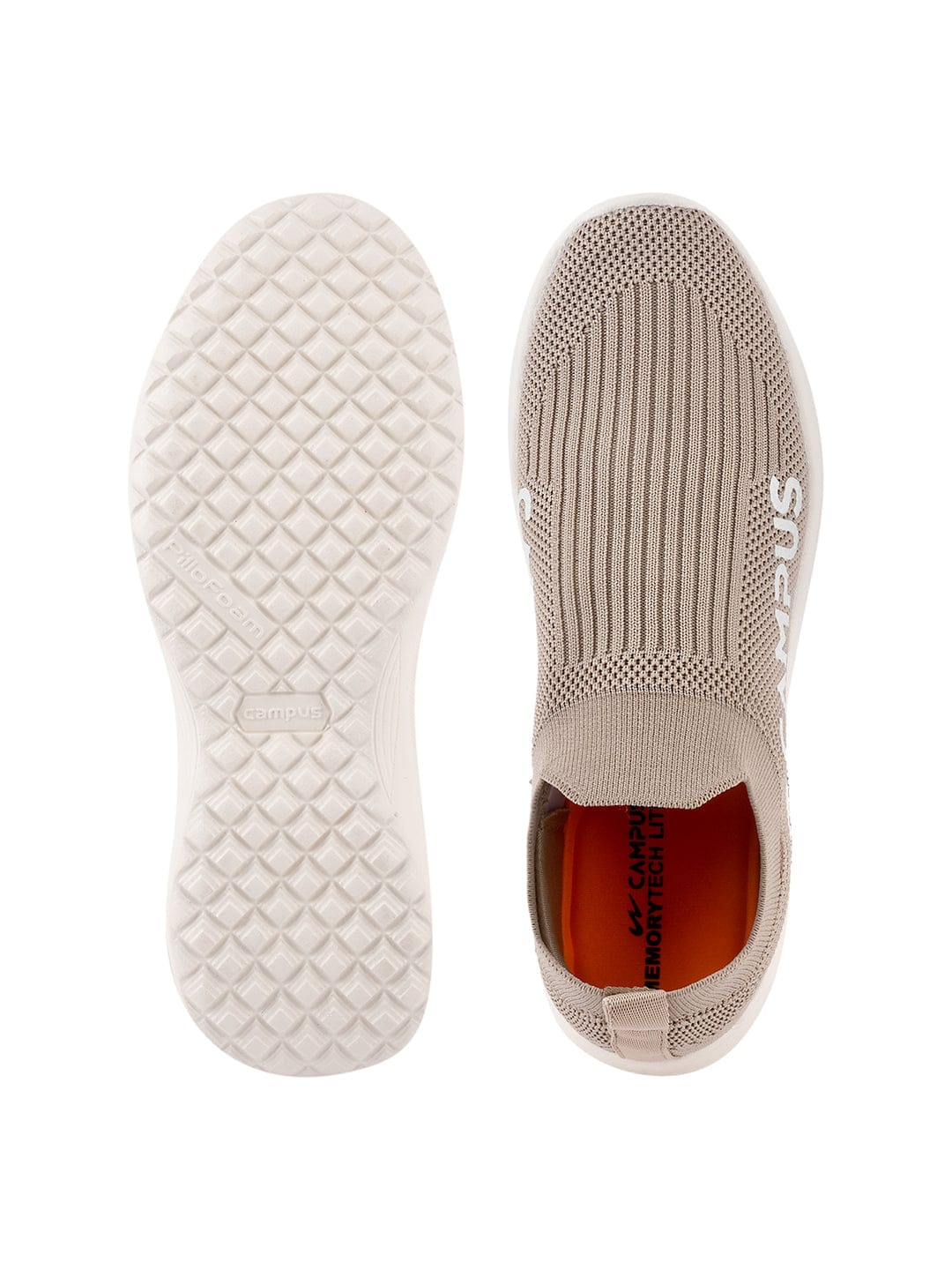 CAMP SENSE Beige Women's Slip-ons - Image 5