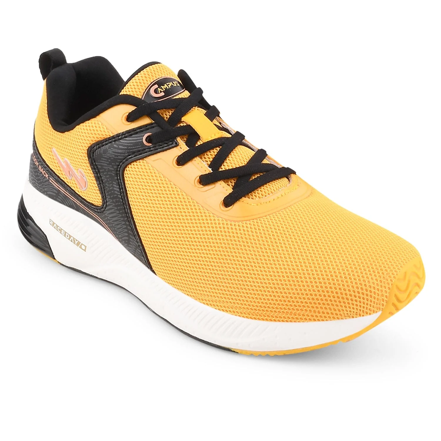 CAMP-SLASHER Yellow Men's Running Shoes - Image 2