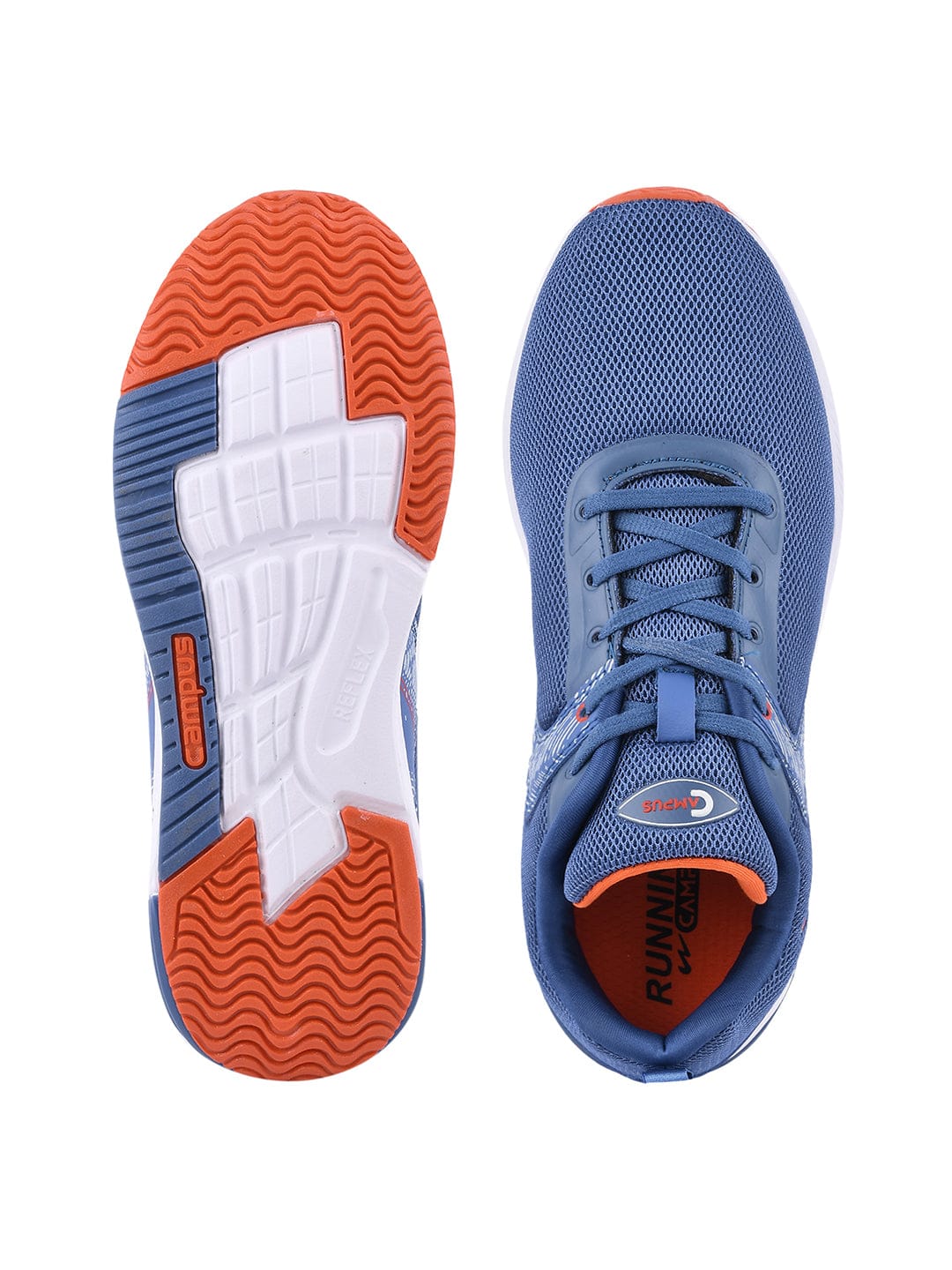 CAMP-SLASHER Blue Men's Running Shoes - Image 4