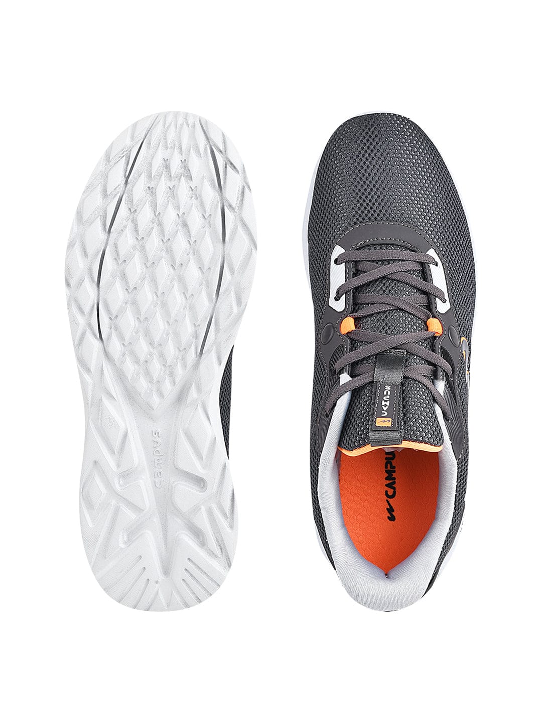CAMP SMART Grey Men's Running Shoes - Image 4