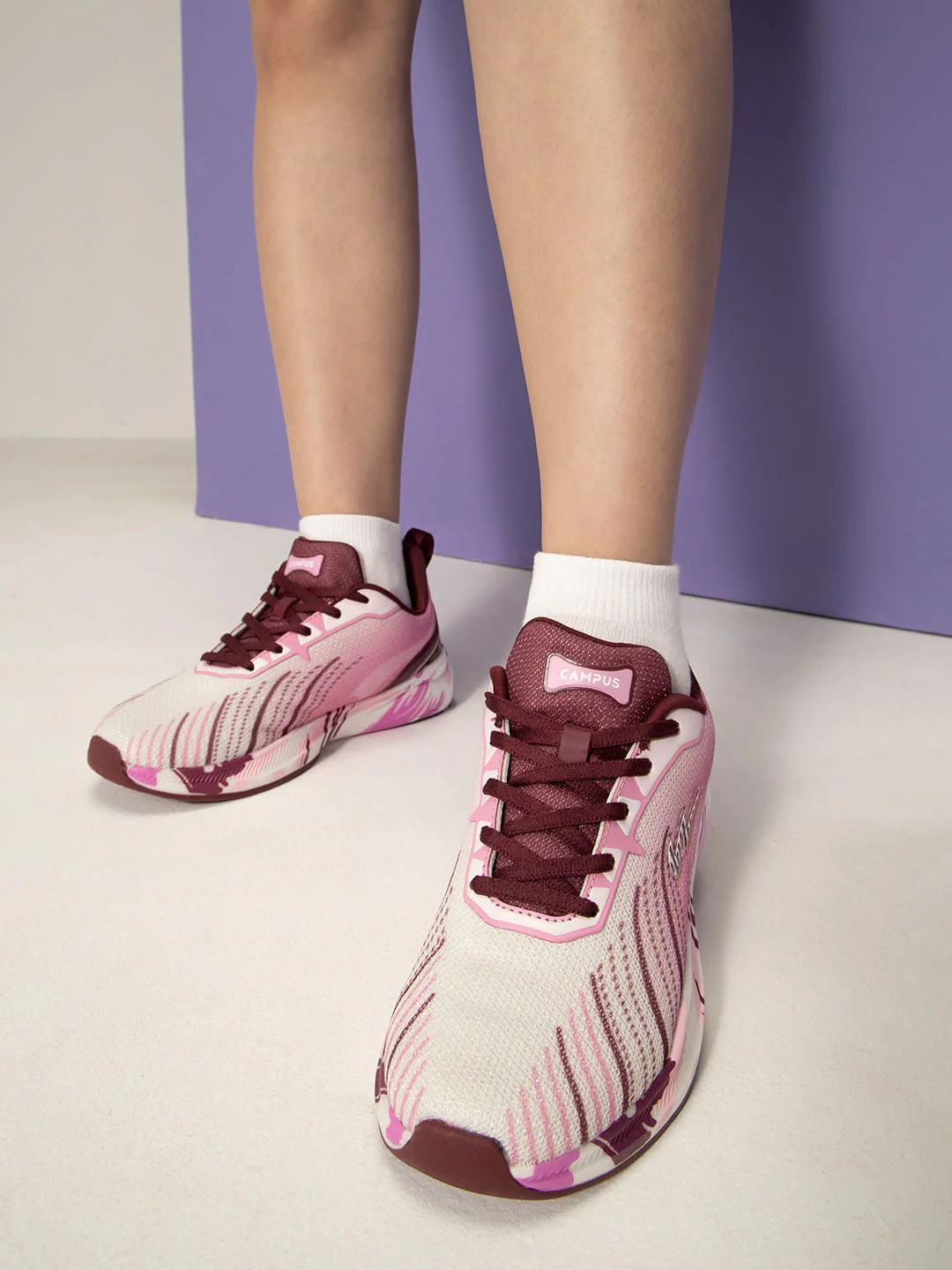 CAMP STREAK Pink Women's Running Shoes - Image 4