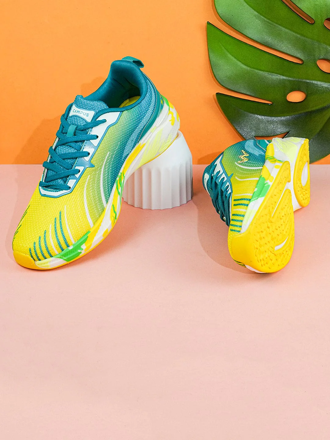 CAMP STREAK Yellow Women's Running Shoes - Image 5