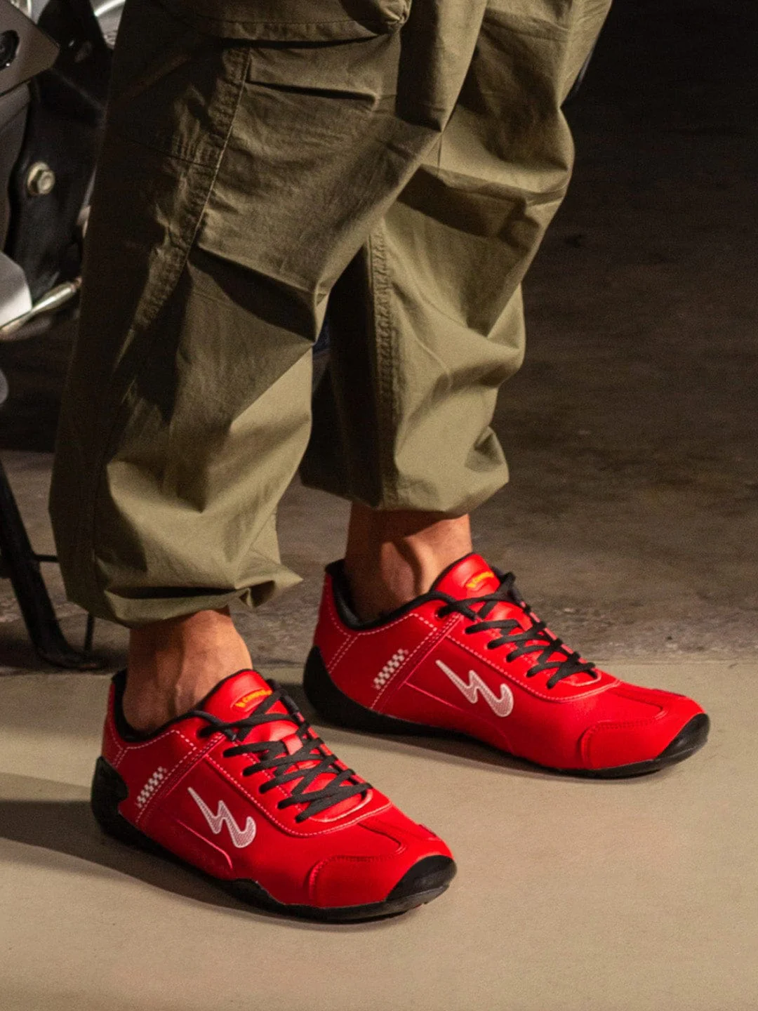 CAMP TORQUE Red Men's Sneakers - Image 5