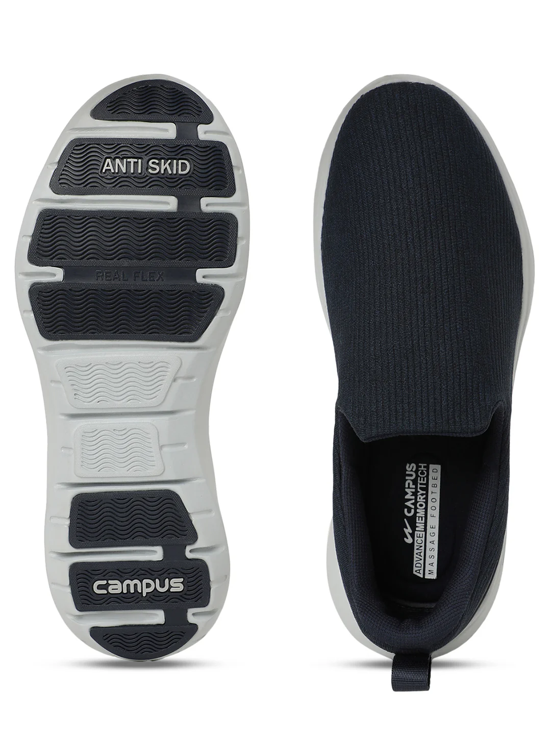 CAMP WAY Blue Men's Walking Shoes - Image 6