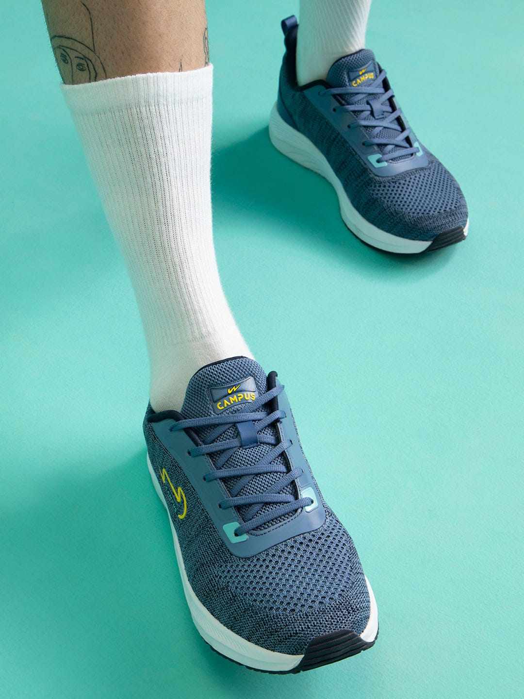 CAMP ZANE Blue Men's Running Shoes - Image 3