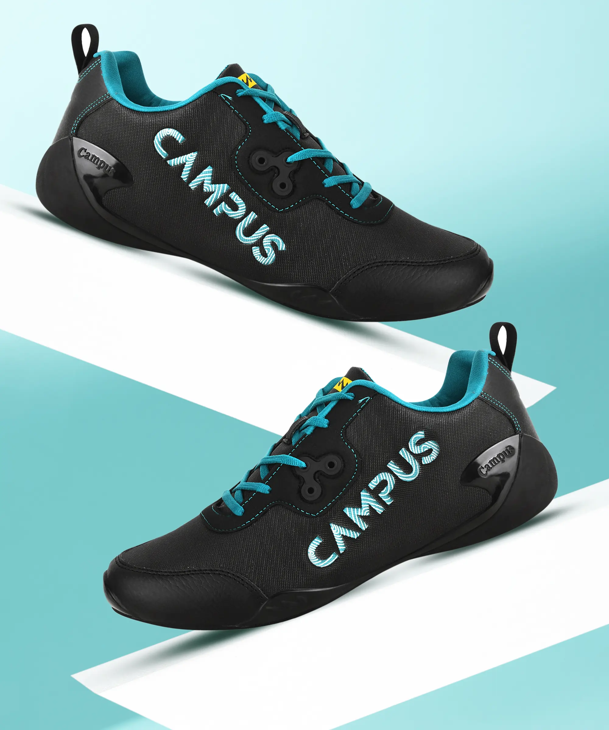 CAMP ZYLON Black Men's Sneakers - Image 6