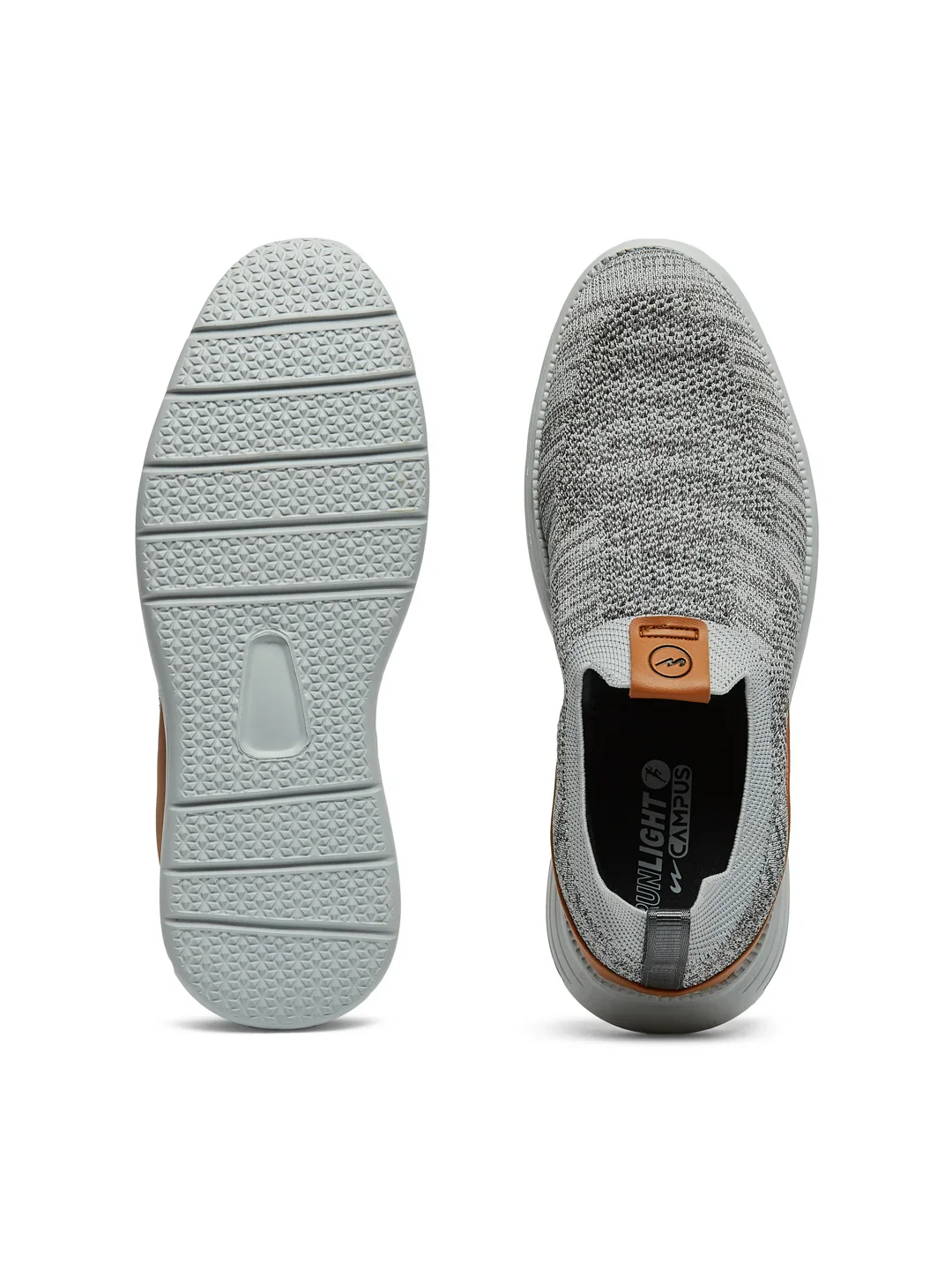 CHALK Grey Men's Walking Shoes - Image 4